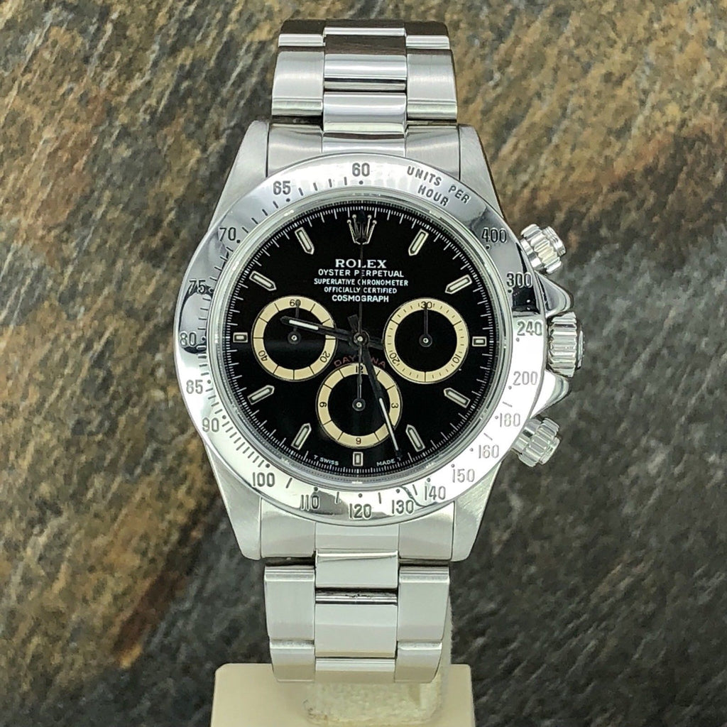 Vintage Rolex Daytona 16520 Zenith 1994 S Serial Inverted 6 Patrizzi Dial