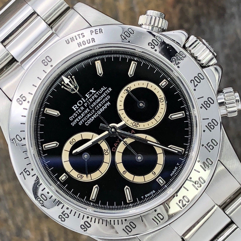 Vintage Rolex Daytona 16520 Zenith 1994 S Serial Inverted 6 Patrizzi Dial