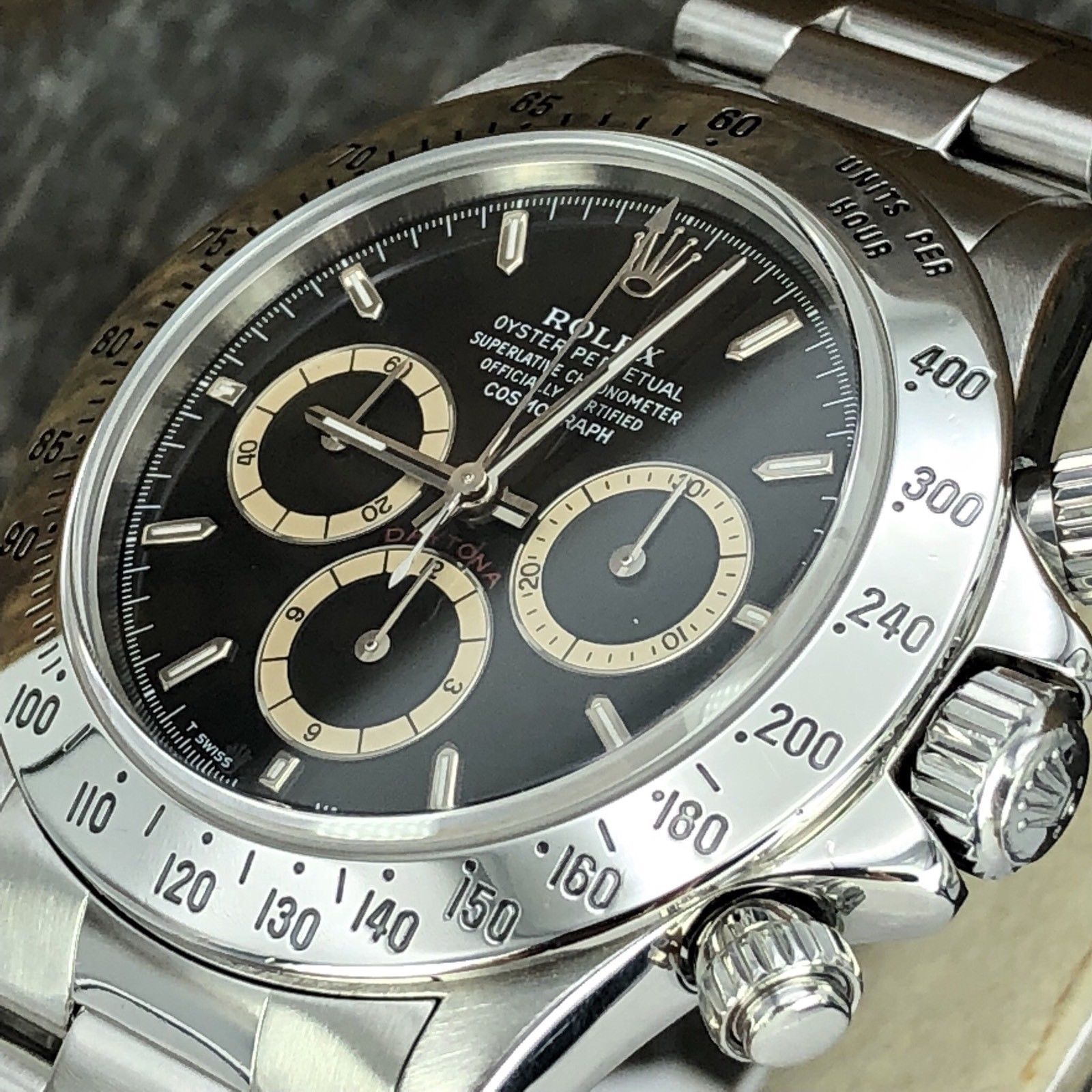 Vintage Rolex Daytona 16520 Zenith 1994 S Serial Inverted 6 Patrizzi Dial