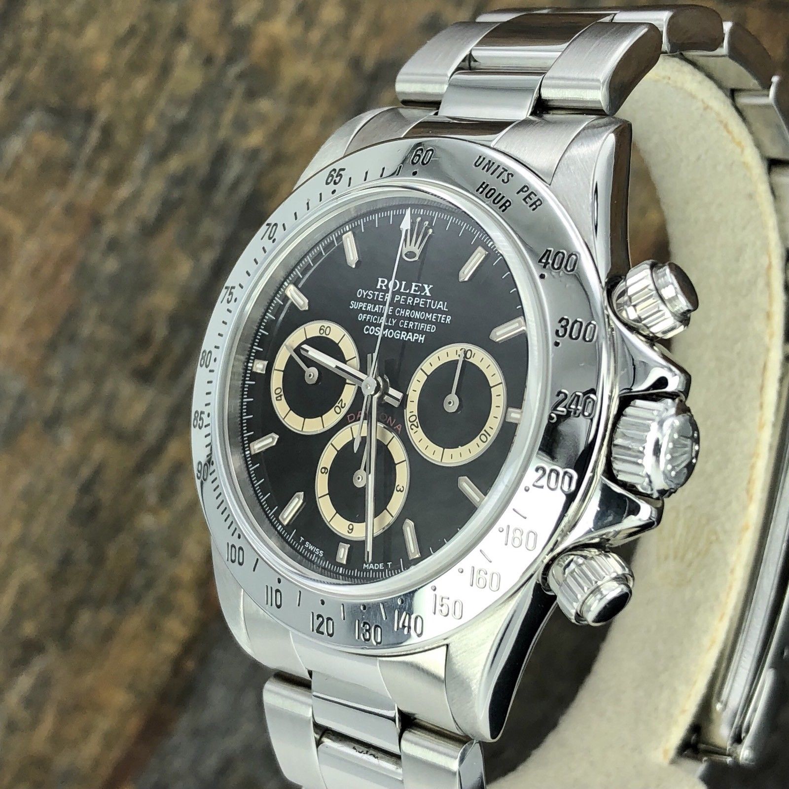 Vintage Rolex Daytona 16520 Zenith 1994 S Serial Inverted 6 Patrizzi Dial