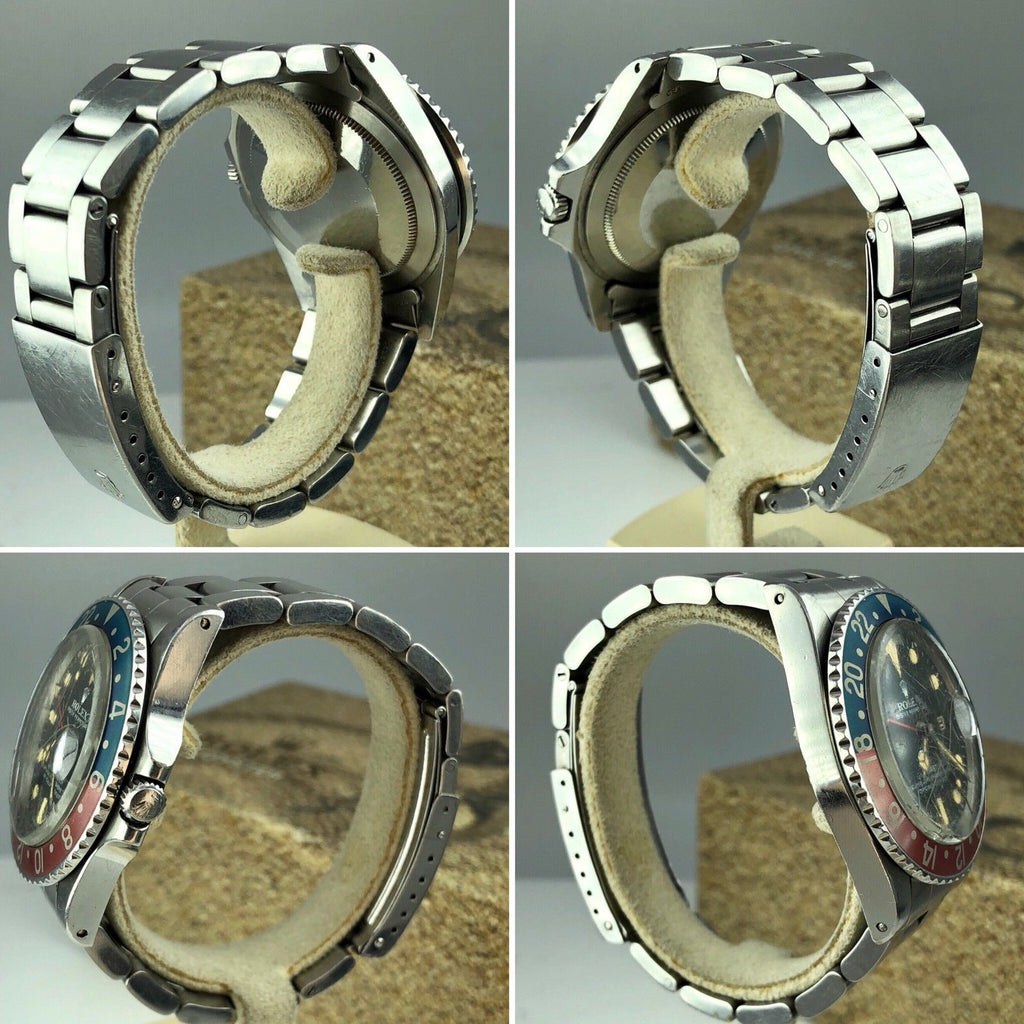 Vintage Rolex GMT Master 1675 Dial Pepsi Unpolished Untouched 1977