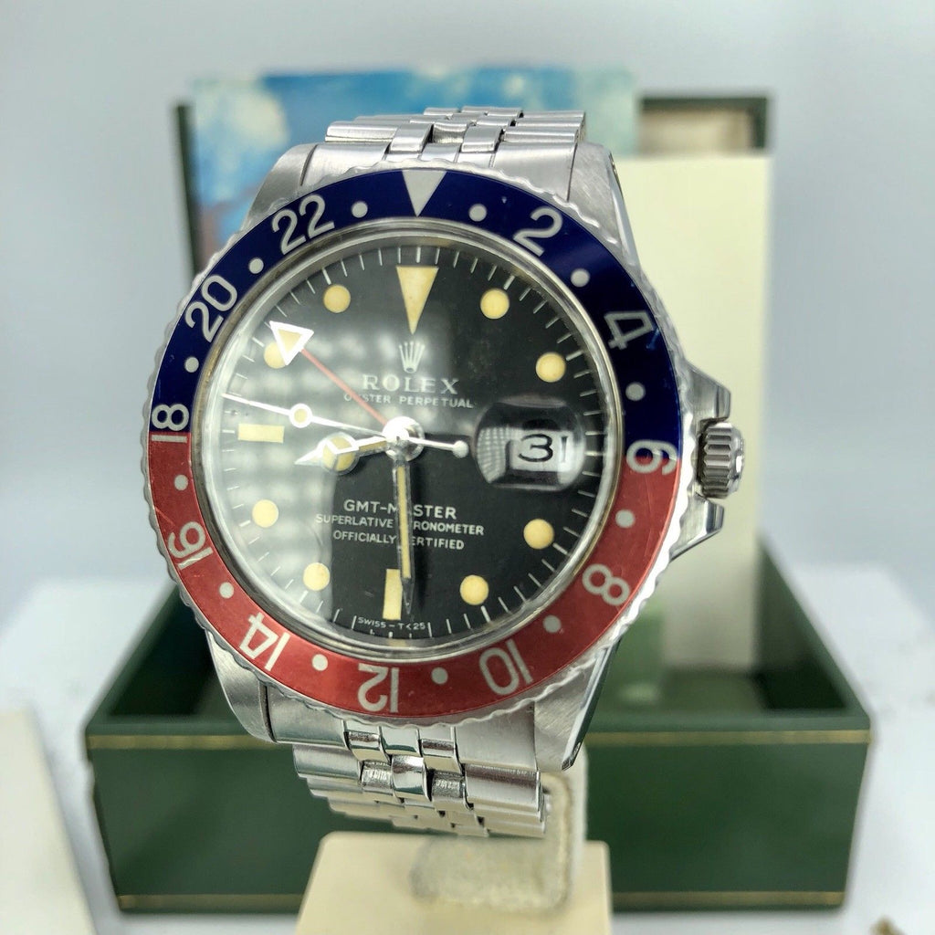 1971 Vintage Rolex GMT Master 1675 Mk1 Long E Dial Full Set Punch Papers Box