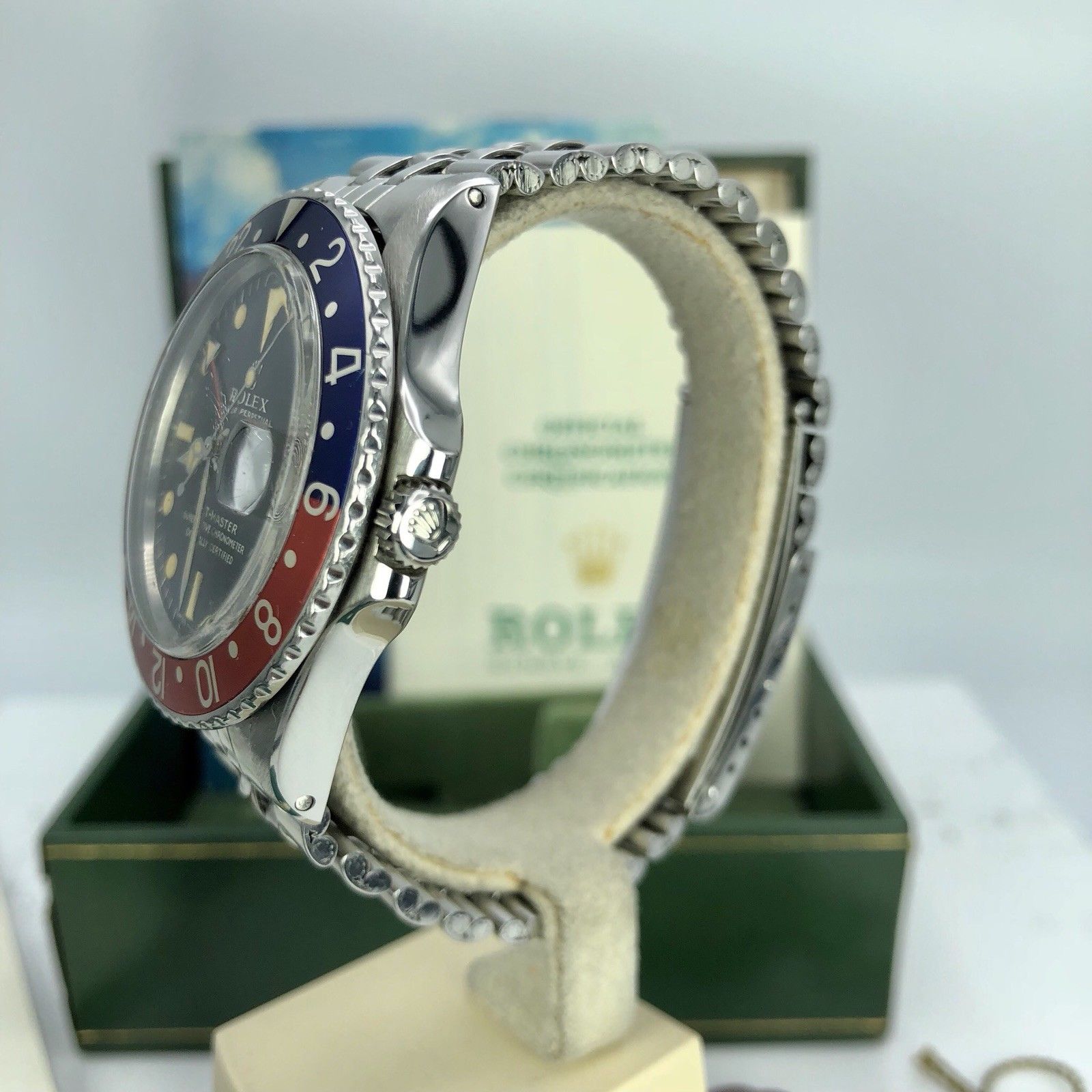 1971 Vintage Rolex GMT Master 1675 Mk1 Long E Dial Full Set Punch Papers Box