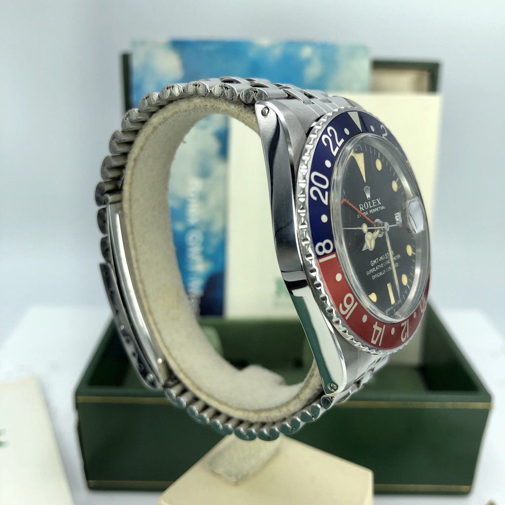 1971 Vintage Rolex GMT Master 1675 Mk1 Long E Dial Full Set Punch Papers Box