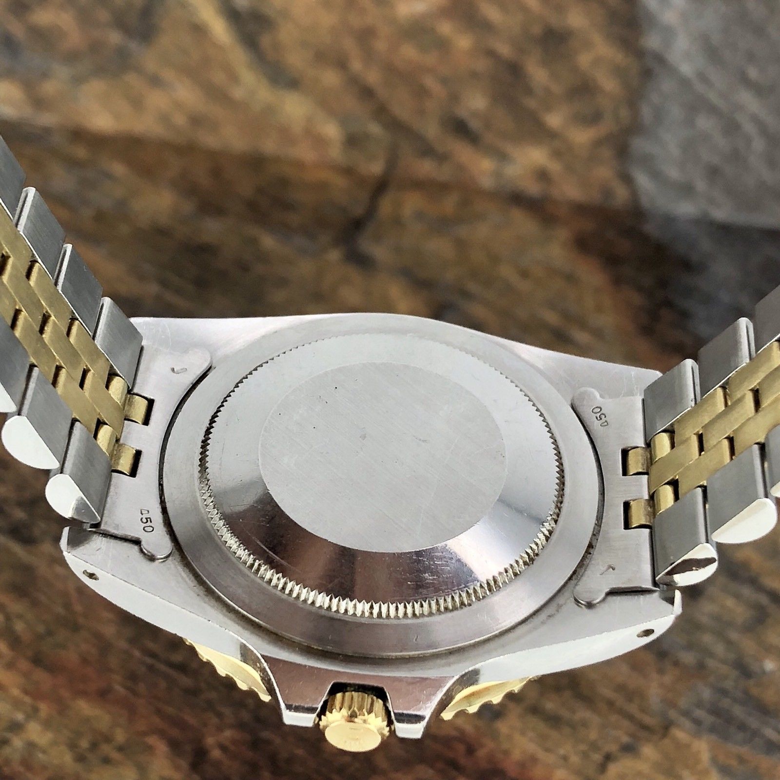 Vintage Rolex GMT Master 1675 Steel & Gold Nipple Dial Root Beer Unpolished 1979
