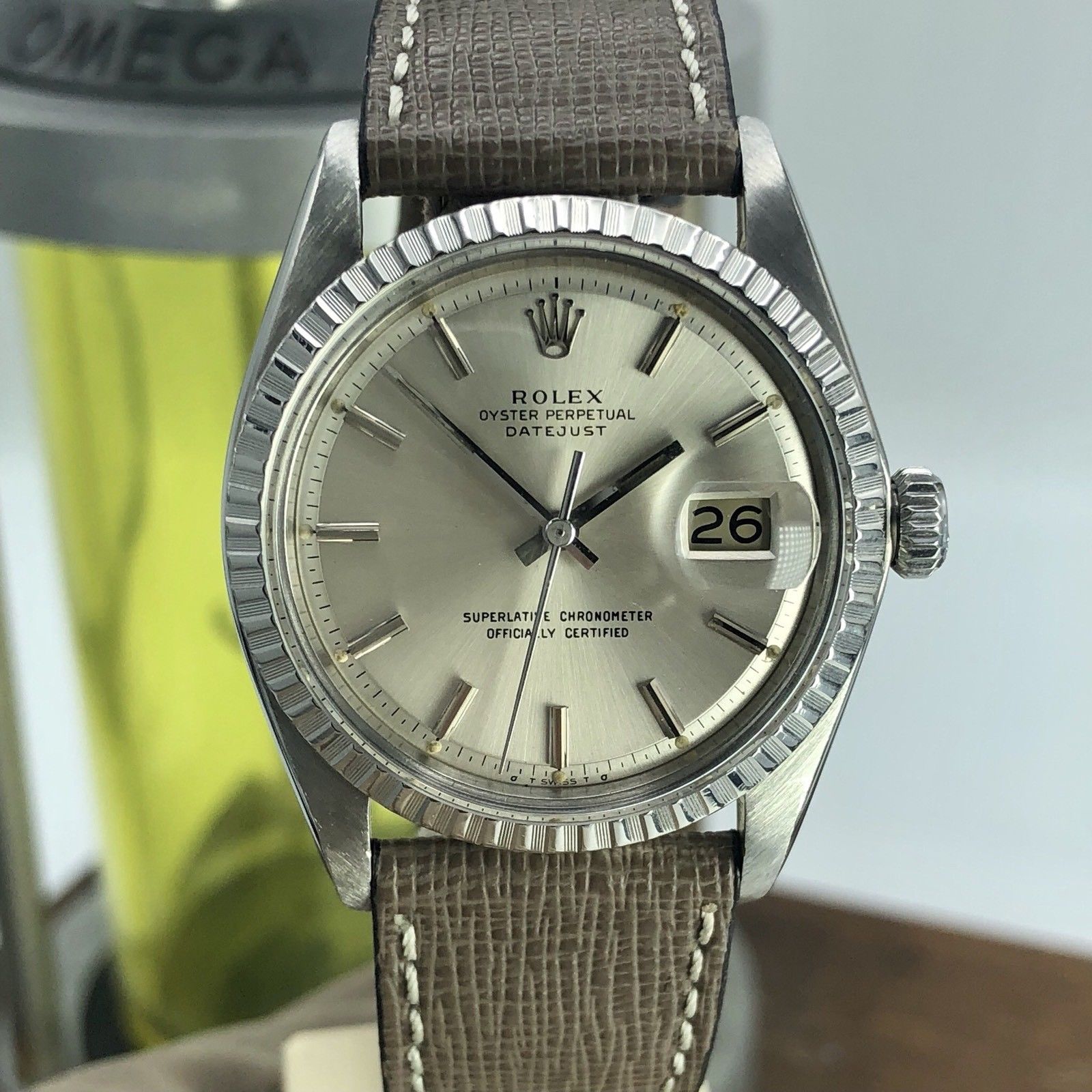 1974 Vintage Rolex 1603 Datejust Factory Silver Sigma Dial