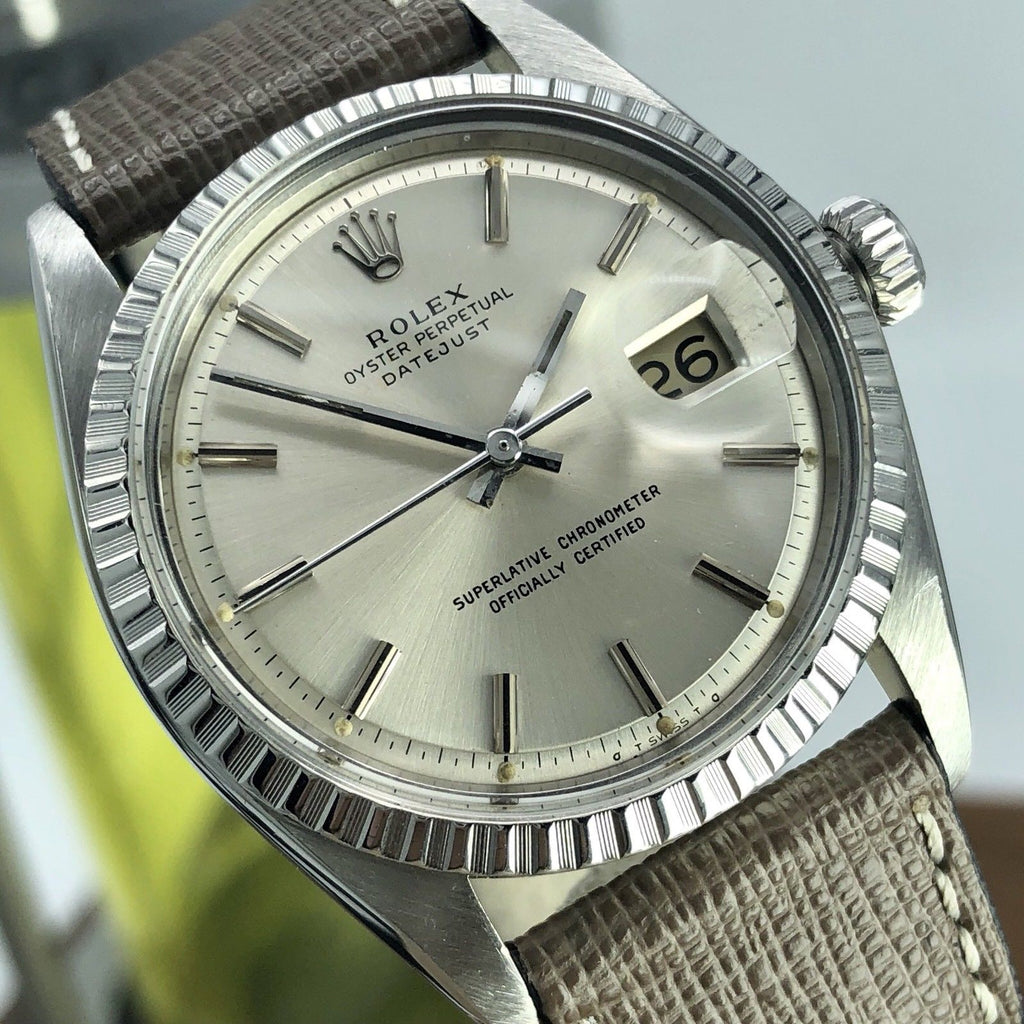 1974 Vintage Rolex 1603 Datejust Factory Silver Sigma Dial