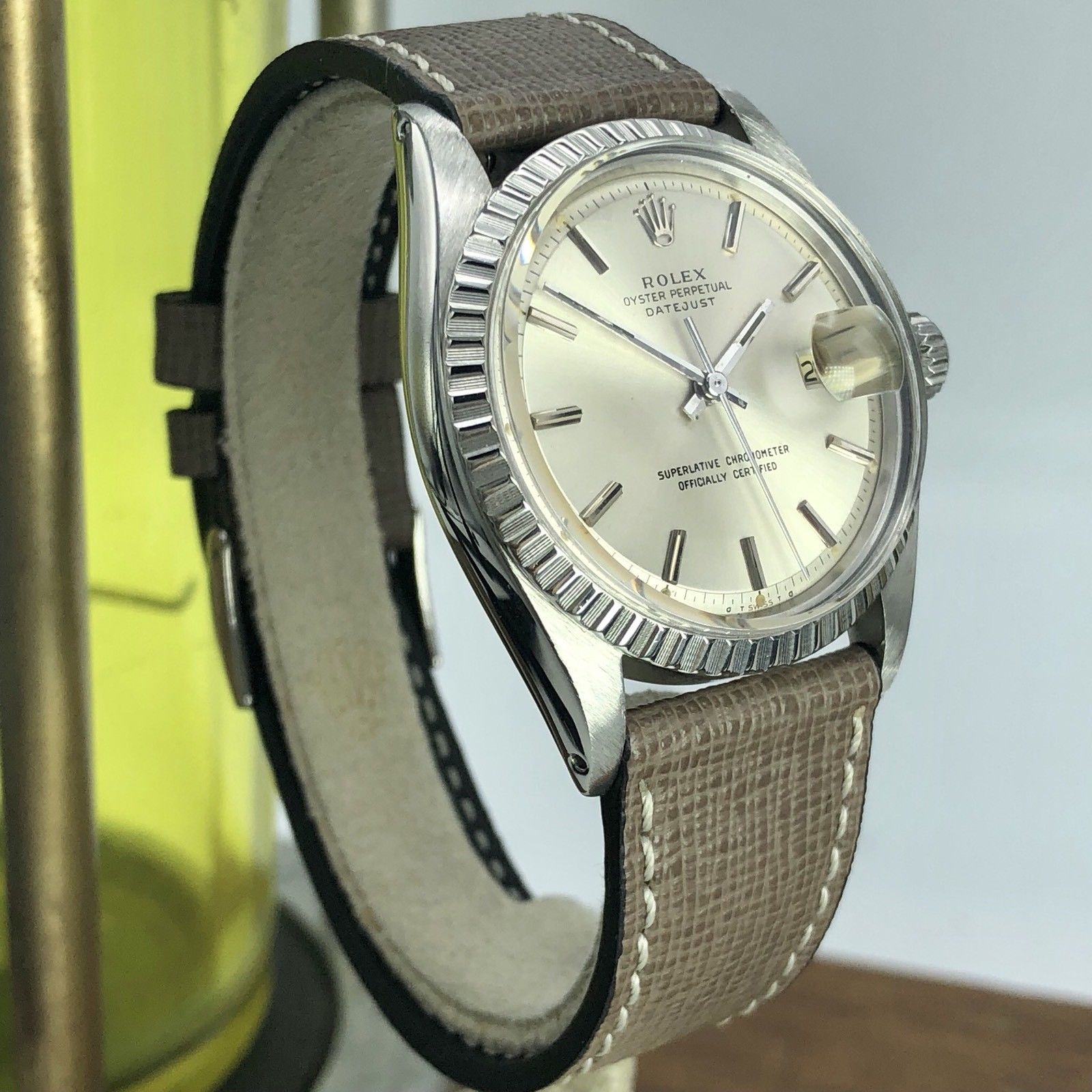 1974 Vintage Rolex 1603 Datejust Factory Silver Sigma Dial