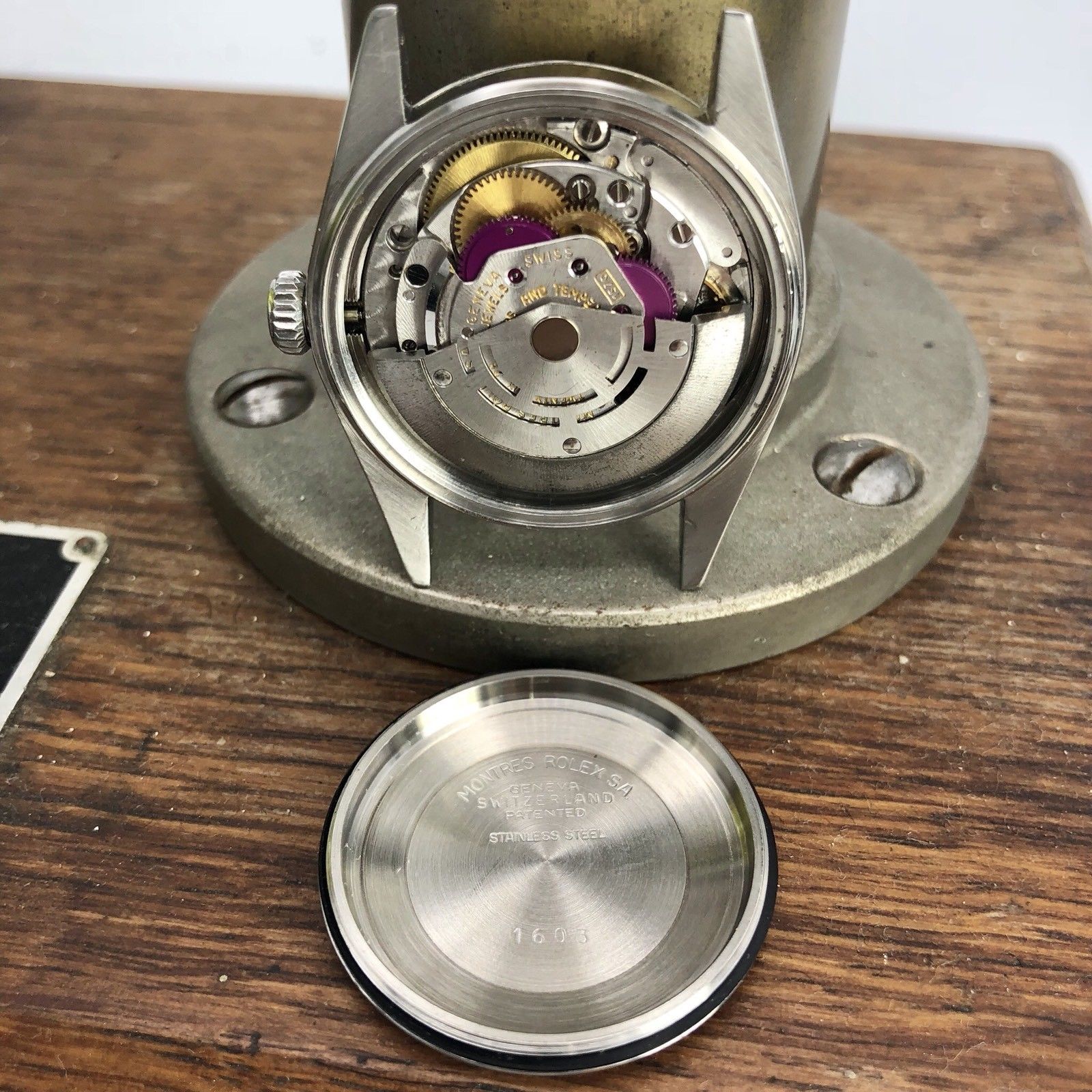 1974 Vintage Rolex 1603 Datejust Factory Silver Sigma Dial