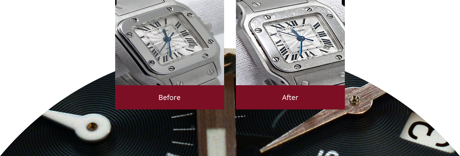Watch case and bracelet restoration